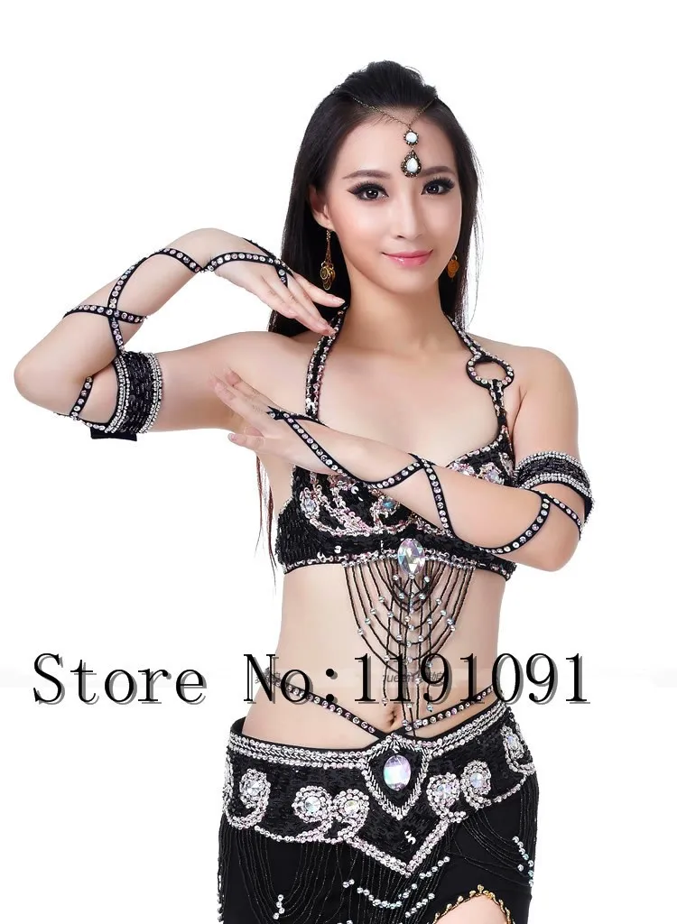 Одежда для индийского беллиданса, 3 компл. Размера S / M / L, 10 цветов 700#