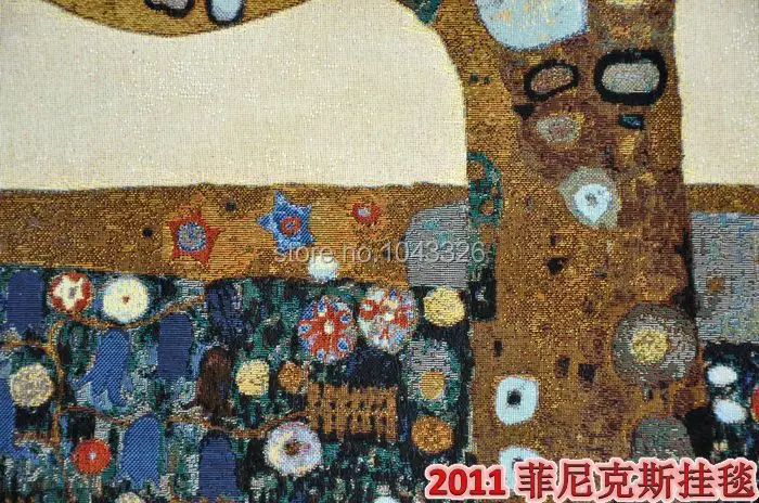 Klimt дерево символ жизни креативный домашний декор 137*70 см пейзаж Картина декоративная настенная вешалка гобелены aubusson гобелены PT-33