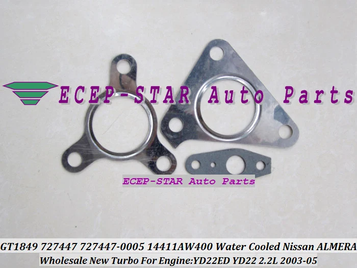 GT1849 727447 727447-0005 14411AW400 Water Cooled Turbo Turbocharger For NISSAN ALMERA Engine  YD22ED YD22 2.2L (4)