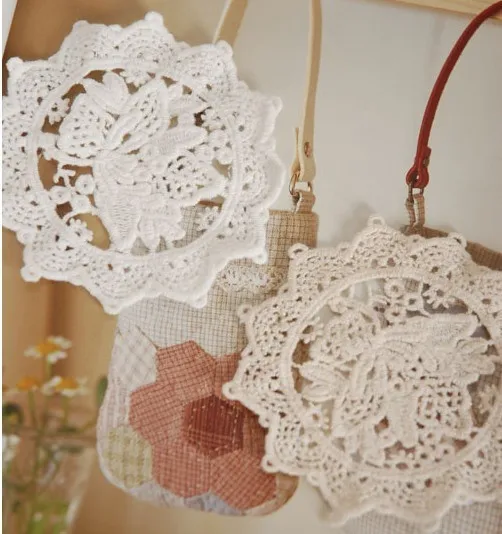 Экрю эллипс emboridery Аппликации Ткань Вставить Ткань пасты, DIY Кружево украшения, 20 шт./лот