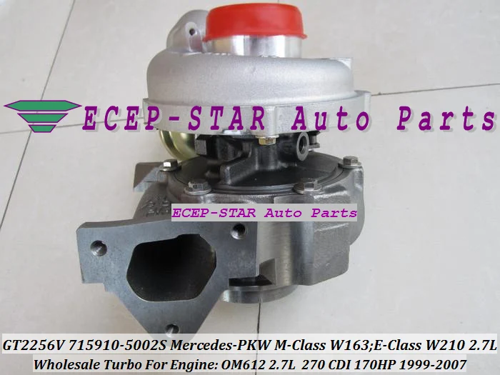 GT2256V 715910-5002S 715910-0001  715910 Turbo Turbocharger For Mercedes-PKW M-Class W163;E-Class 270 CDI W210 1999-2007 OM612 2.7L 170HP (3)