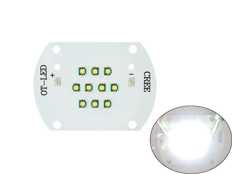 Cree XLamp XPE XP-E 30 Вт белый теплый белый синий зеленый красный желтый 30-36 в 1000мА высокой мощности Светодиодный излучатель света лампы