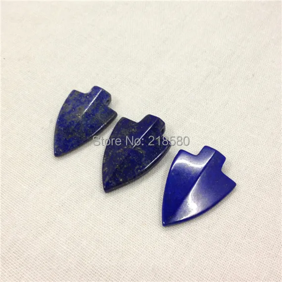 H-SP33 Синий Лазурит Arrowhead кулон камень Шарм