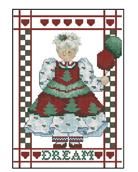 CS-257 counted cross stitch kit Mother Dream.jpg