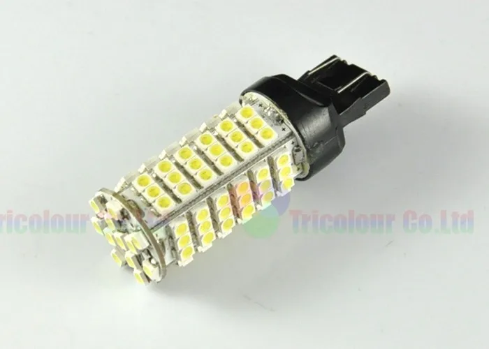 Autoec T20 7440 7443 WY21W W21/5 Вт 1210 3528 102 SMD LED W5W автомобиля сигнал поворота свет лампы авто белый DC12V 100X# LD02
