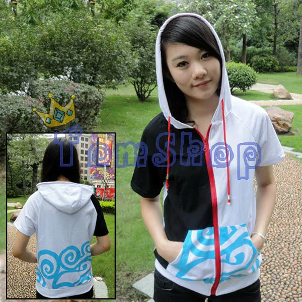 gintama sakata gintoki short sleeve hoodie thumnail