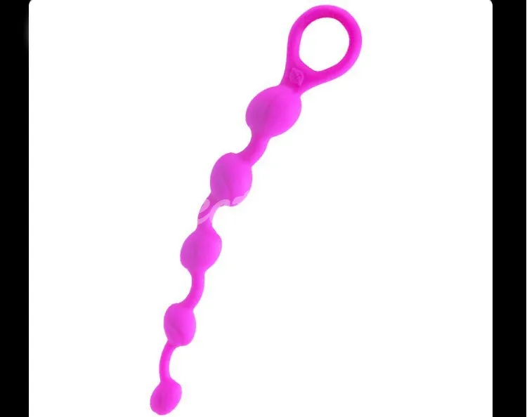 BAILE Intimate Anal Sex Toys Shop Purple Waterproof Silicone Anal Beads Plug Sex Products for Women and Men Gay Free Shipping (3)