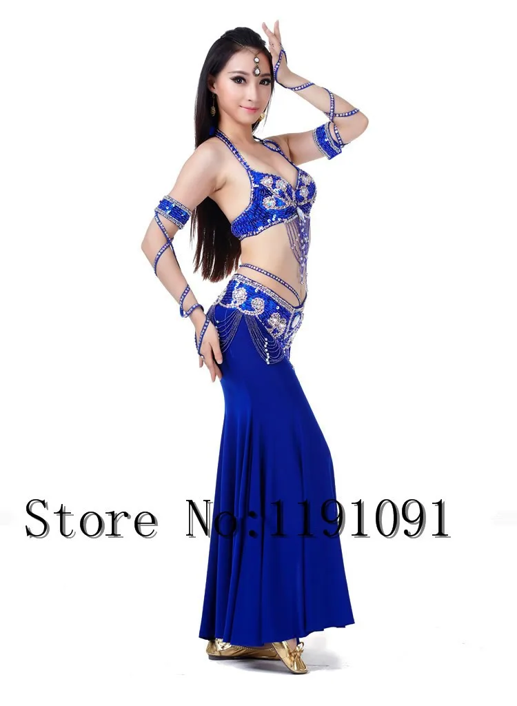 Одежда для индийского беллиданса, 3 компл. Размера S / M / L, 10 цветов 700#