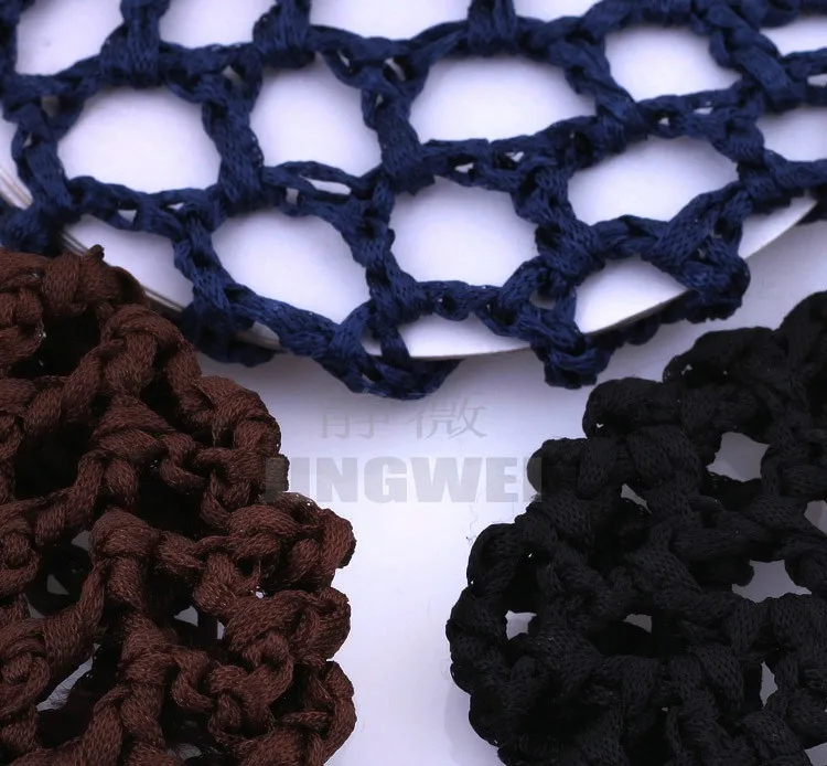 60 шт./лот Best продажи Упругие Вязание волос Snood Бун Обложка Hairnet Балетные Костюмы Танец катание сетки Бун Обложка