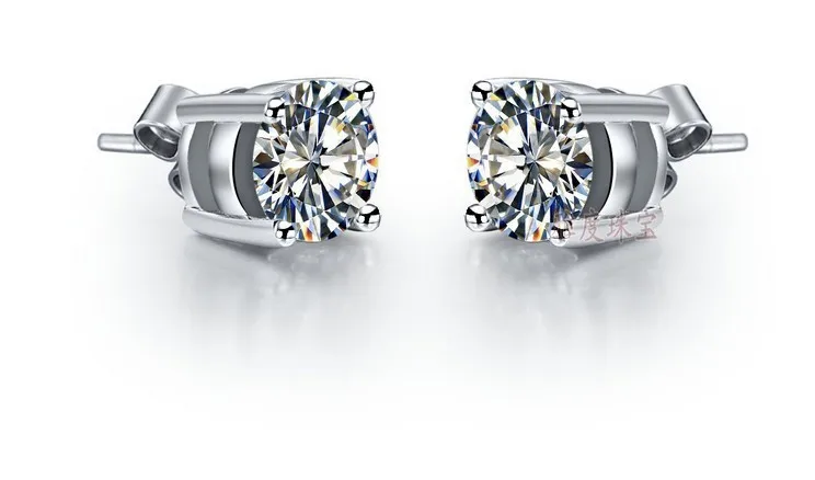 Роскошное предложение женитьбы серьги, 1 ct подушечки высокого качества запонка SONA серьги для женщин, серебро камень серьги
