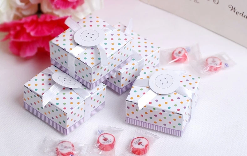 Buttons Favor Candy Box New Born Baby Shower Birthday Party Christening Gifts Bomboniere Chocolate Dragee Packaging 100pcs Buttons Buttons Buttons Candybutton Pack Aliexpress