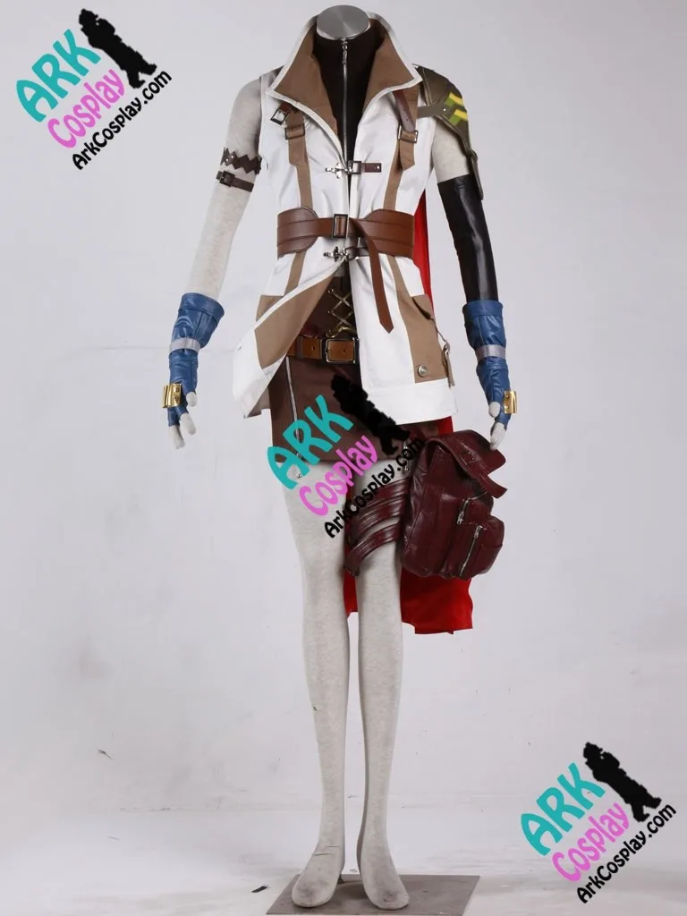 Final Fantasy Lightning Косплей женский косплей белого цвета Final Fantasy Косплей Костюм