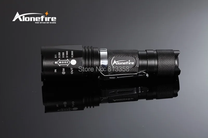 AloneFire GLADIATOR серия BK108 CREE XM-L T6 светодиодный 5 Режим Портативный масштабируемый светодиодный фонарик для аккумулятора 18650