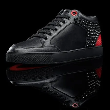 sale royaums shoes holland royaums men kilian black red sneakers snakeskin  with rivet good quality free shipping|sneaker boutique|sneakers  runningsneaker girl - AliExpress
