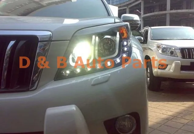 1 пара двойной U Тип ангельские глазки светодиодный фонарь для Toyota Land Cruiser Prado 2010-2013'