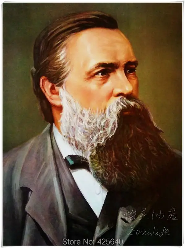 Friedrich Engels портрет масляными красками Украшение дома масляная краска ing настенные картины Домашний декор плакат настенное художественное панно