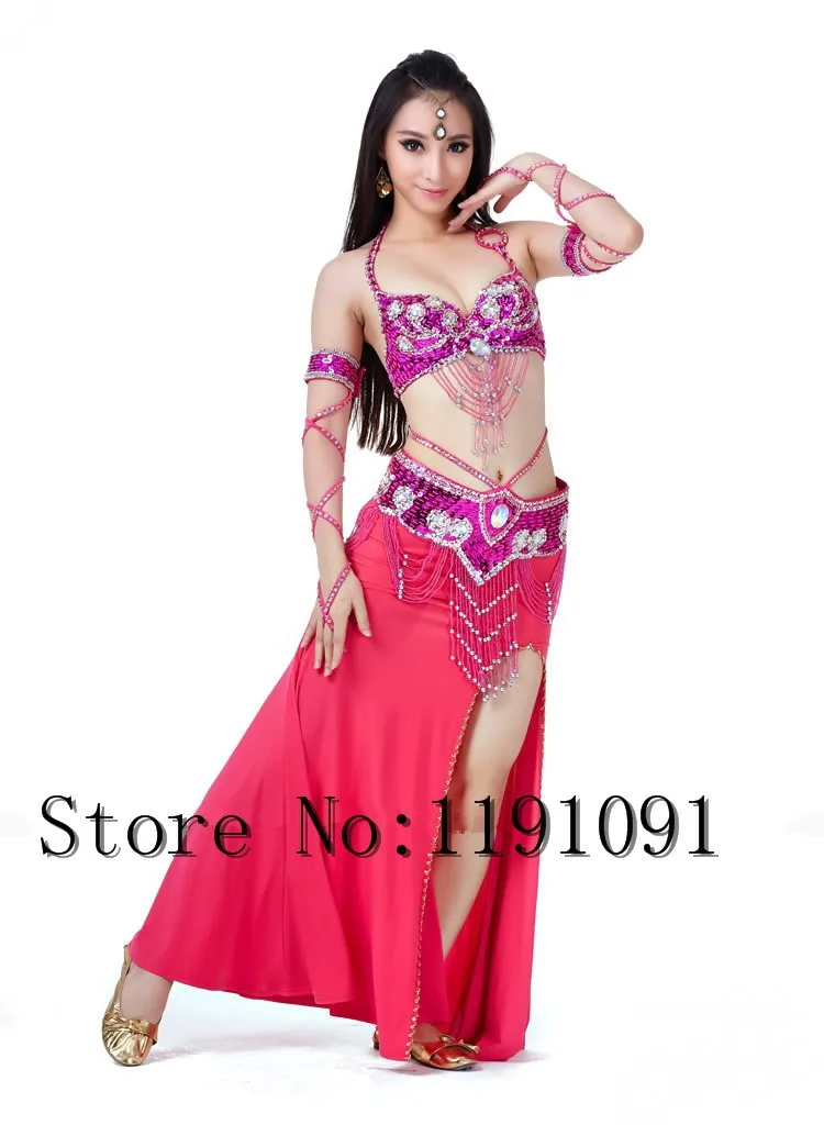 Одежда для индийского беллиданса, 3 компл. Размера S / M / L, 10 цветов 700#