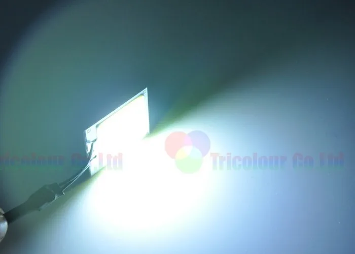 Autoec 100x автомобилей плафон 48 SMD чипов COB LED Купол Панель свет с T10 BA9S гирлянда адаптер# ll27