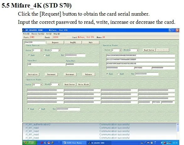 13,56 МГц ISO 15693 считывающее устройство rfid/писатель с RS232 Inerface+ Бесплатный SDK+ тест тег