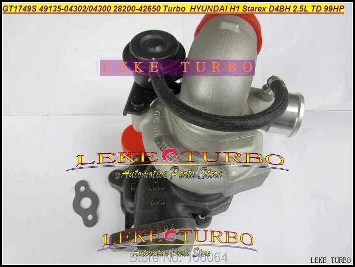 TF035 49135-04302 49135-04300 28200-42650 Turbo Turbocharger For HYUNDAI Commercial Starex H1 D4BH 4D56 A-1 2.5L TD 99HP
