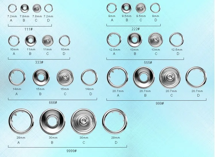 REE Новые 100 наборы 10 мм Красочные жемчужные кнопки для кожи, кнопки защелки, крепления комбинированной кнопки
