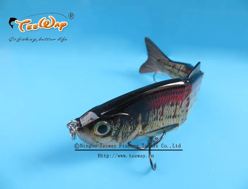 Продукт Рыбалка приманки 4 Сегмент Swimbait Жесткий приманки медленно 19 г 12 см рыболовный крючок Рыболовные снасти FL4-M04
