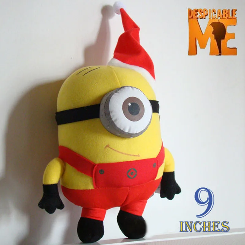 christmas minion stuffed animal