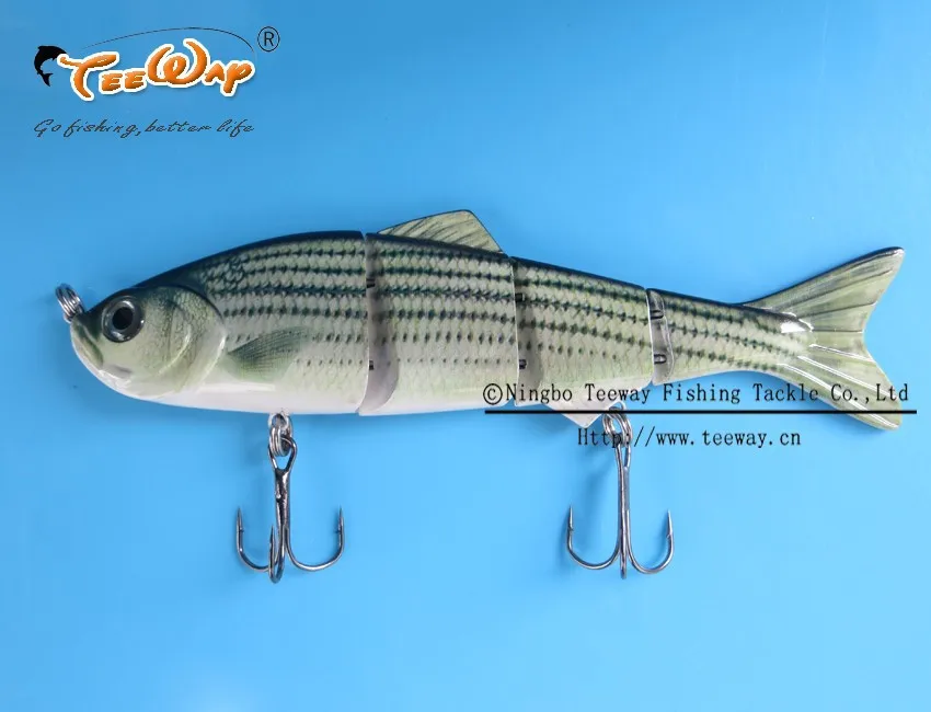 Продукт Рыбалка приманки 4 Сегмент Swimbait Жесткий приманки медленно 35 г 15 см рыболовный крючок Рыболовные снасти FL4-LM09