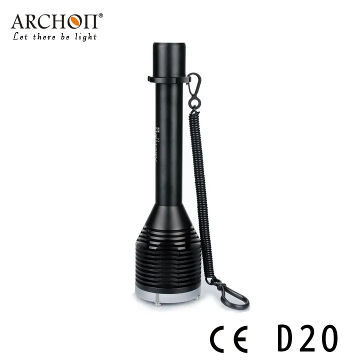 ARCHON D20 Cree XM-L T6 1200 люмен 3 режима профессиональный светодиодный фонарик для дайвинга(2*18650 или 4* CR 123A