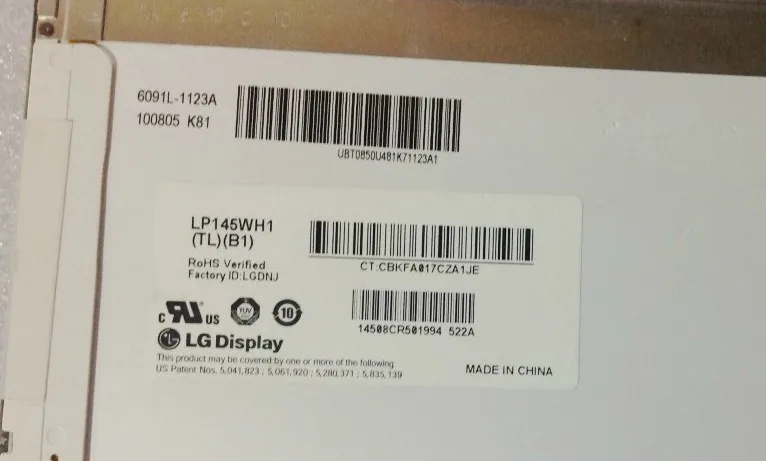 Ноутбук Панель ЖК-дисплей LP145WH1 TLB1 LTN145AT01 LP145WH1 TLA1 для hp DV5 ноутбука Экран 14," светодиодный