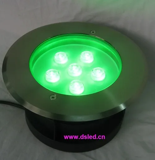 Бесплатная Доставка! Нержавеющая сталь, 18 Вт rgb led inground, rgb led пол света, ds-11s-09-18w-rgb, 6x3 Вт RGB 3in1, 24 В DC, IP67