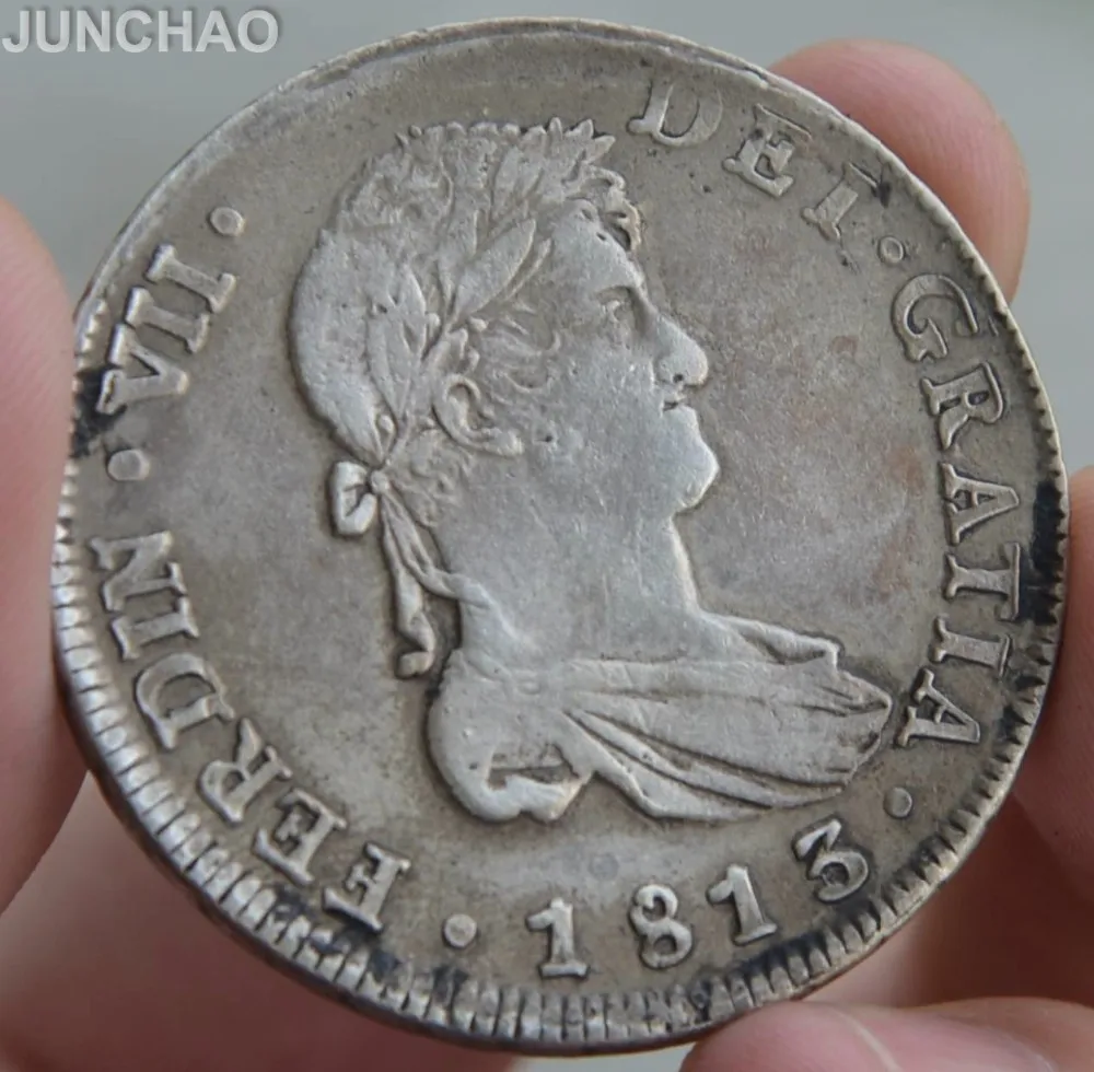 Peru Coins Silver Copy Coin 8 Reales 1813 LIMAE JP