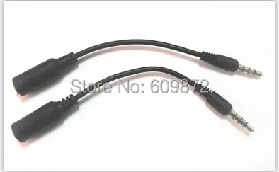 Linhuipad аудио кабель-удлинитель 10 см для наушники для мобильного телефона- подача заявки на 3,5 мм 4-проводная штекер для 3,5 мм 4-проводная со штекера на гнездо