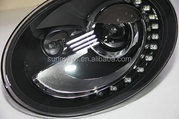 Жук светодиодный налобный фонарь для Volkswagen 2011-2013 год LF с D2H HID