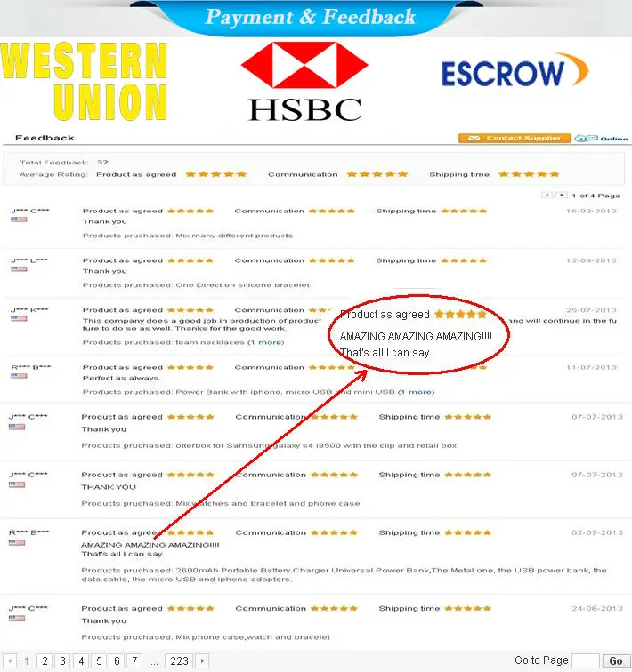 FEEDBACK+payment