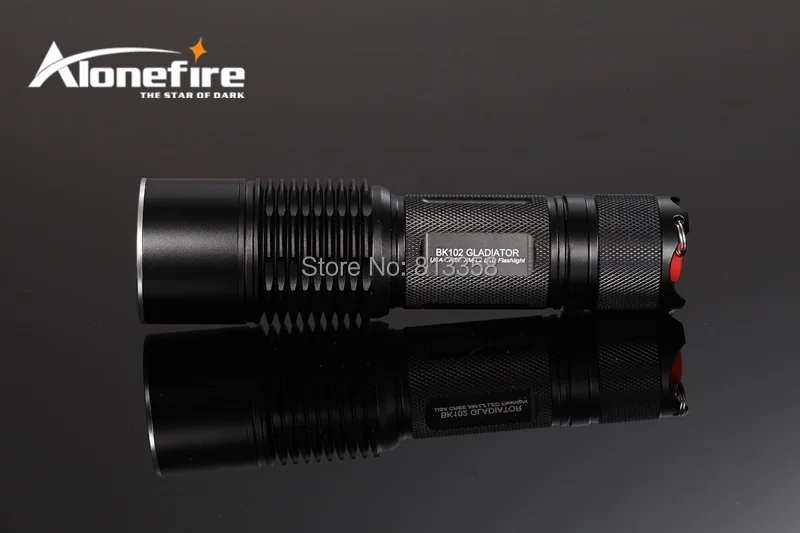 AloneFire GLADIATOR серии BK102 CREE XM-L2 светодиодный 5 режимов большой диапазон светодиодный фонарик для 1x26680/1x18650/3 xAAA батареи
