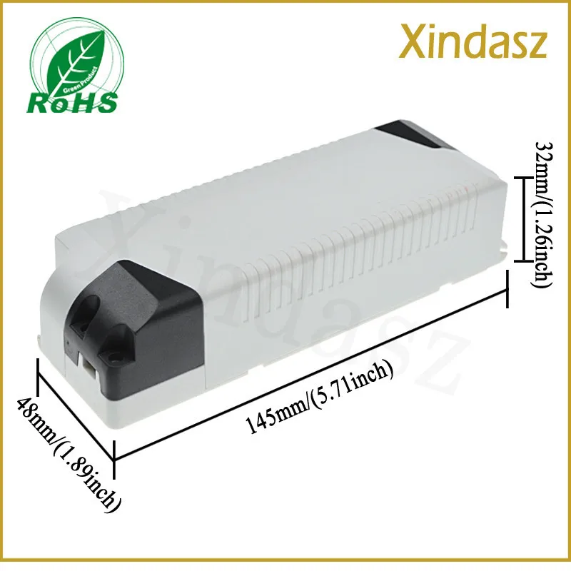 145X48X32 мм светодиодный регулятор мощности привода трансформаторный балласт пластиковый корпус 40 Вт 50 Вт(PC огнестойкие материалы