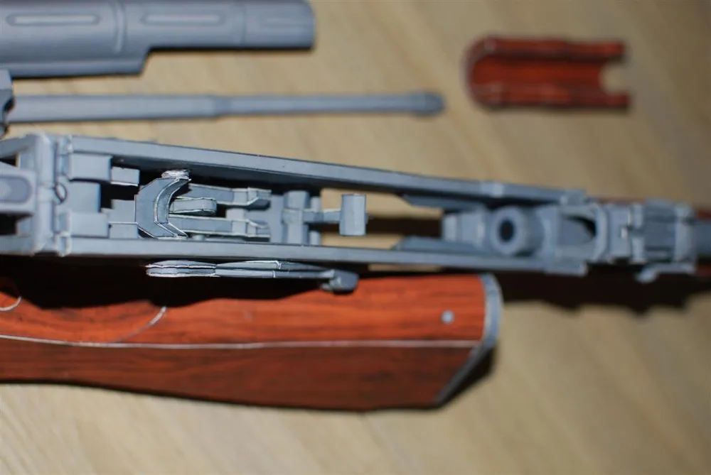 Общая внутренняя структура версия AKM-v2 AK47 Штурмовая винтовка 3D масштабированные Бумажные модели оружия Бумажные модели игрушки для детей и взрослых