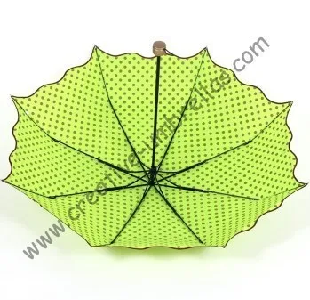 Руководство модное полный Dot Design зонты, 190 т pongee ткани, карандаш супермини, дамский зонтик, складной, от дождя, анти-ржавчина