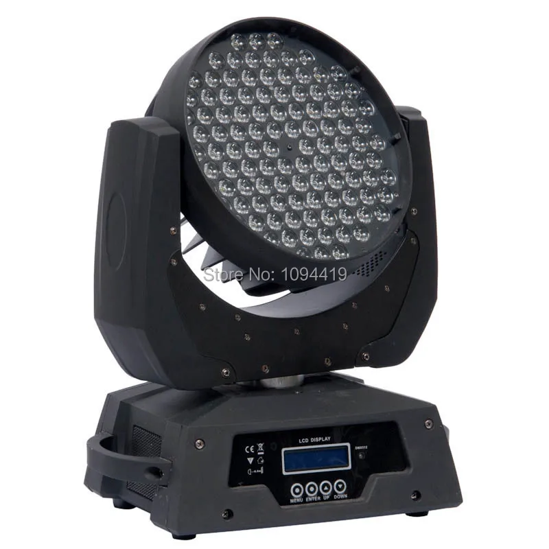 8 огней+ 2 дорожный корпус 108*3 Вт RGBW Quad dmx led moving head wash 108 шт. 3 Вт сценическое освещение
