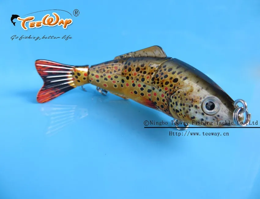 Продукт Рыбалка приманки 4 Сегмент Swimbait Жесткий приманки медленно 13 г 11 см рыболовный крючок Рыболовные снасти FL4-S03