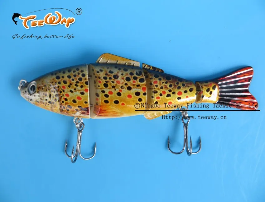 Продукт Рыбалка приманки 4 Сегмент Swimbait Жесткий приманки медленно 13 г 11 см рыболовный крючок Рыболовные снасти FL4-S03