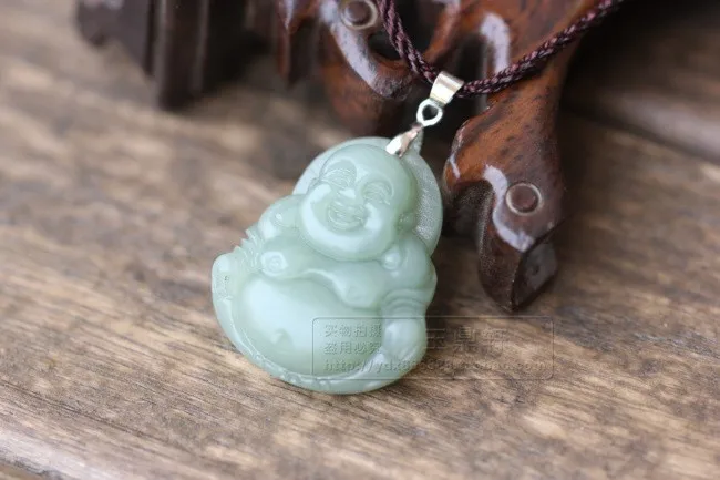Xinjiang hetian jade медальон Будда Кулон Смеющийся Будда кулон Maitreya женские качественные товары