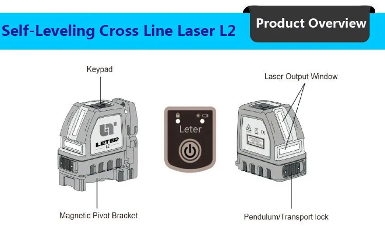 Лазерный уровень LETER-L2 самонивелирующийся крест-линия лазерные проекторы Лазерная линия с магнитным поворотным кронштейном
