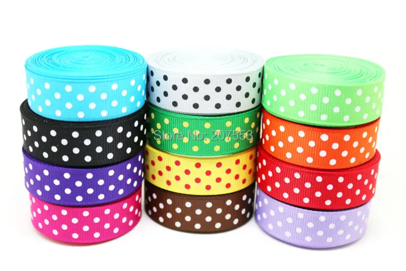 Wholesale1000yards 5/"(дюймы) 16 мм в лента в горошек экспресс