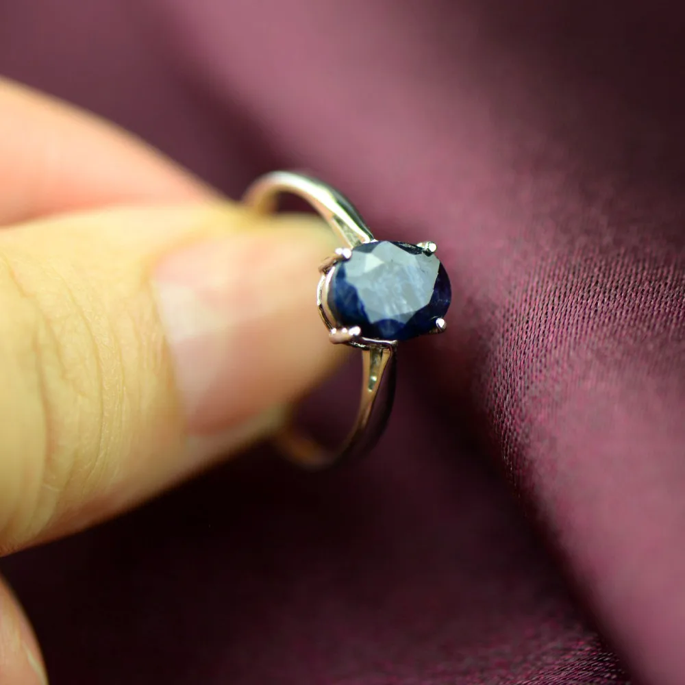 ruby gemstone blue ring pendant127