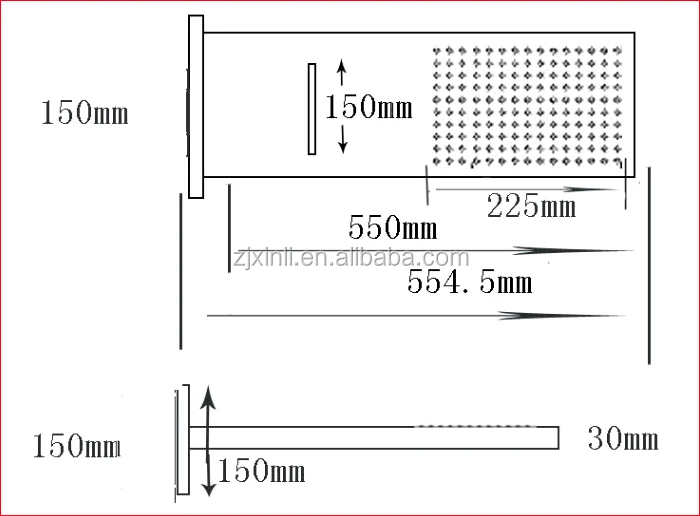 Розничная продажа 230x554 140mmstainless Сталь новый LED Ванная комната Насадки для душа, Цвет изменена без Батарея, бесплатная доставка x15483