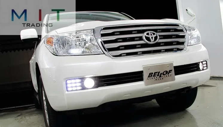 SMK светодиодный drl дневного света для Land Cruiser 2008~ 2010 светодиодный DRL+ 60%, 30% и 0% Контроль яркости+ сертификация ЕС