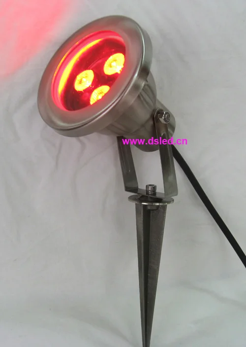 Из нержавеющей стали светодиодный прожектор с Спайка, DS-10-47-12W-RGBW, 4in1, 12 В DC 30 шт. + светодиодный свет лужайки 3X1 Вт белый цвет 12 В DC 60 шт