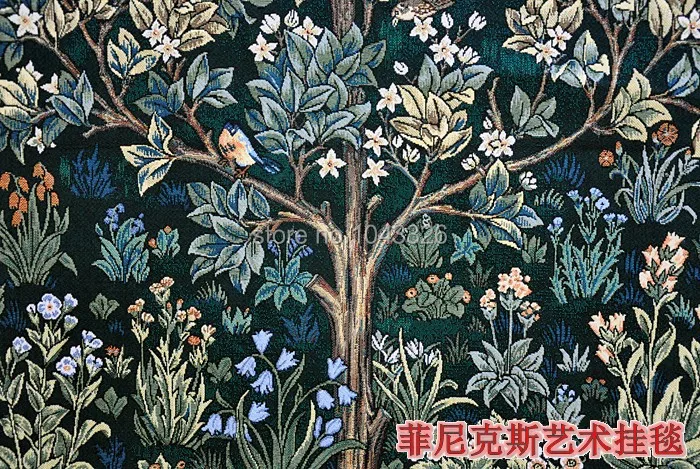 Свадебный подарок William morris пейзаж картины Древо жизни 138*104 см бельгийский гобелен настенный Декор PT-58